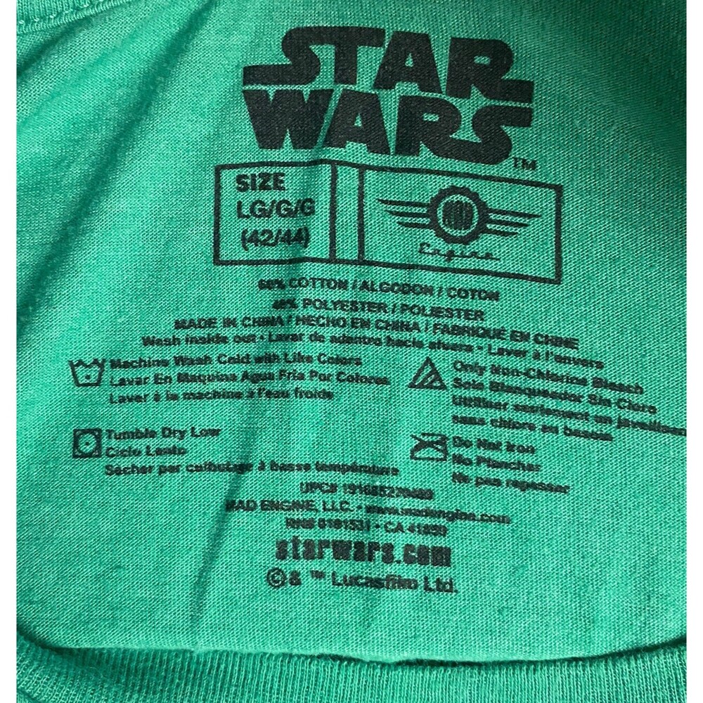 Star Wars Darth Vader I'm Not Jolly Size Large Green Ugly Christmas Shirt - Picture 3 of 4